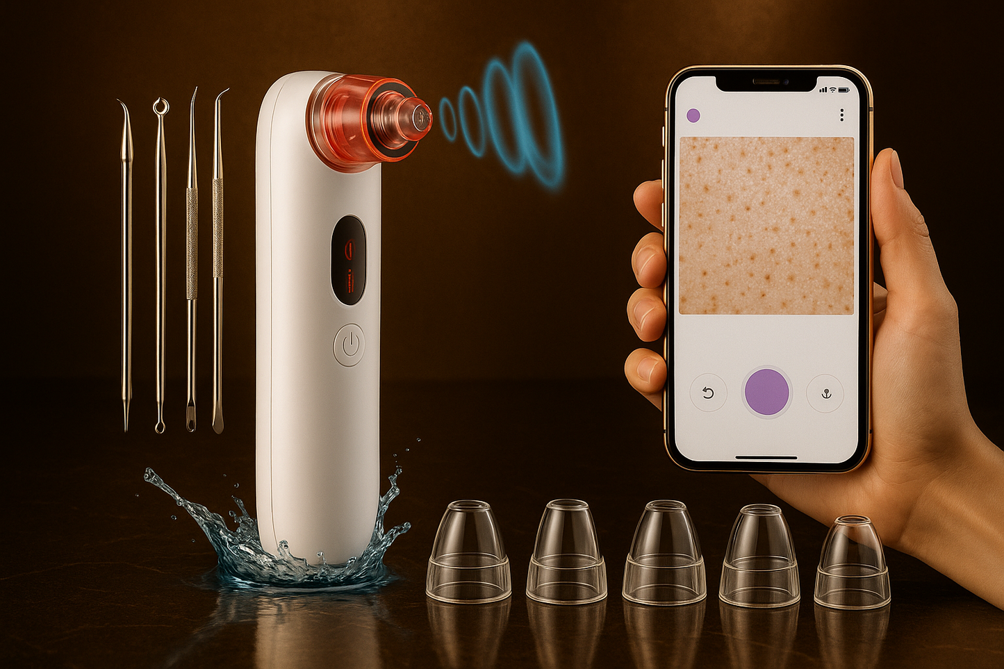 Blackhead Remover Tool with HD Camera – Smart Pore Vacuum Cleaner